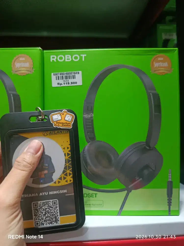 ROBOT WIRED HEADSET RH-P30| ATLANTIS DAHSYAT