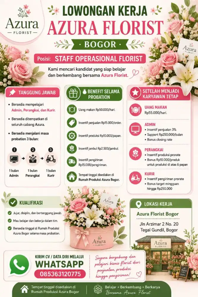 Loker Florist Bogor