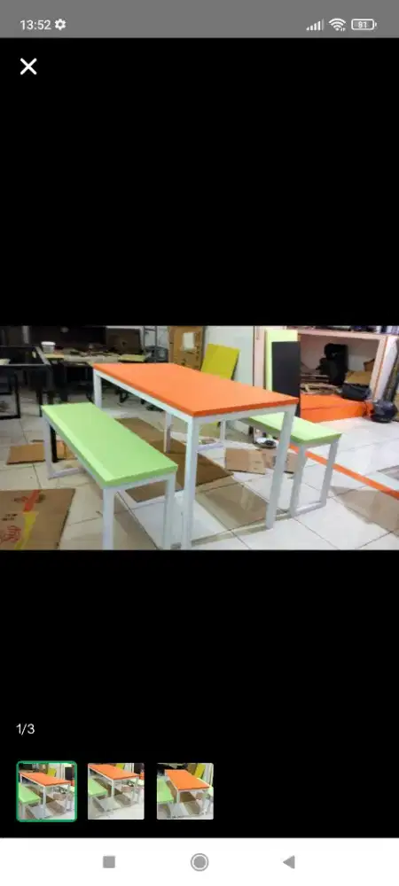 Meja makan / meja kantin / meja restaurant