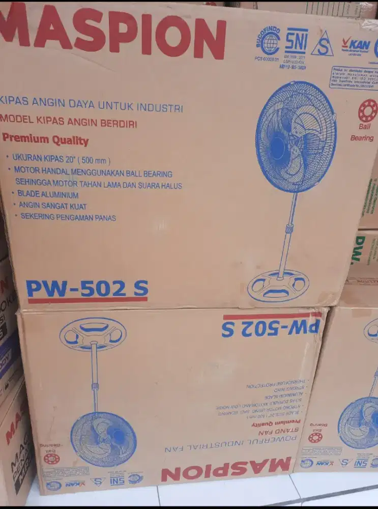 Kipas Angin Maspion Stand Fan PW-502 S