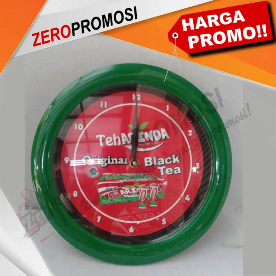 Cetak Souvenir Jam Dinding Foto/Logo Perusahaan Murah