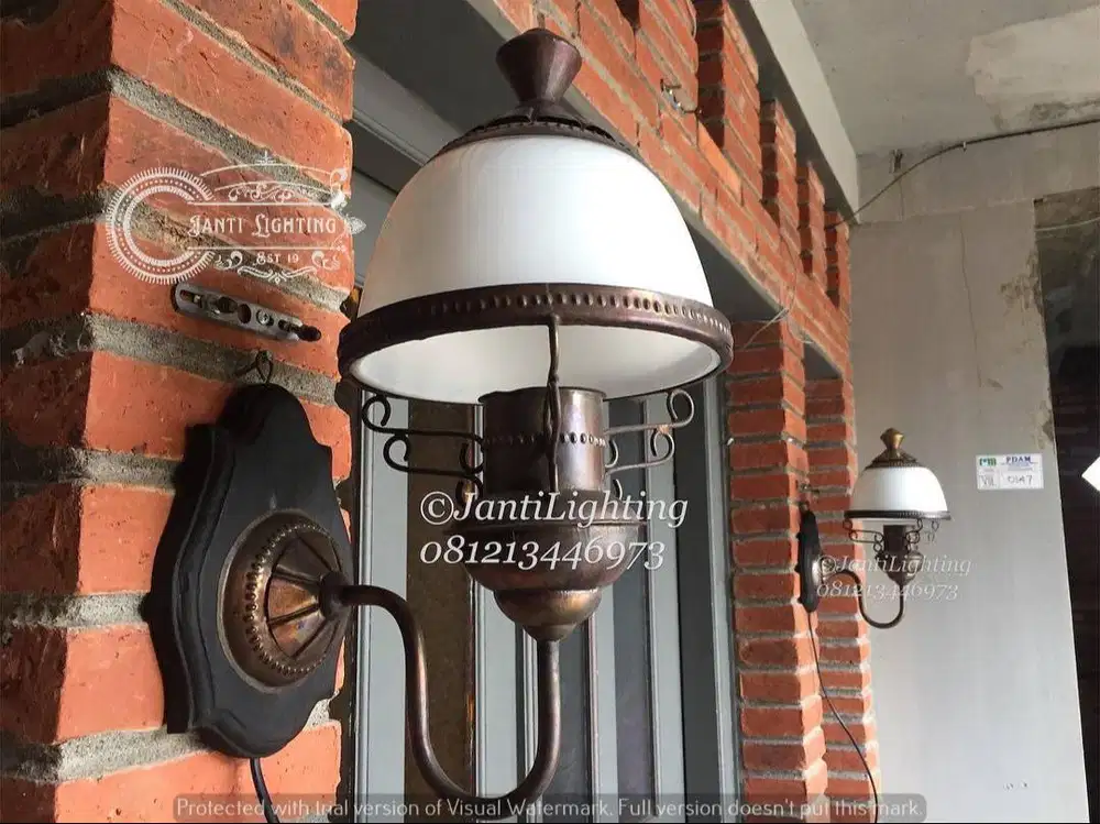 Lampu hias tempel pendopo joglo lawasan klasik