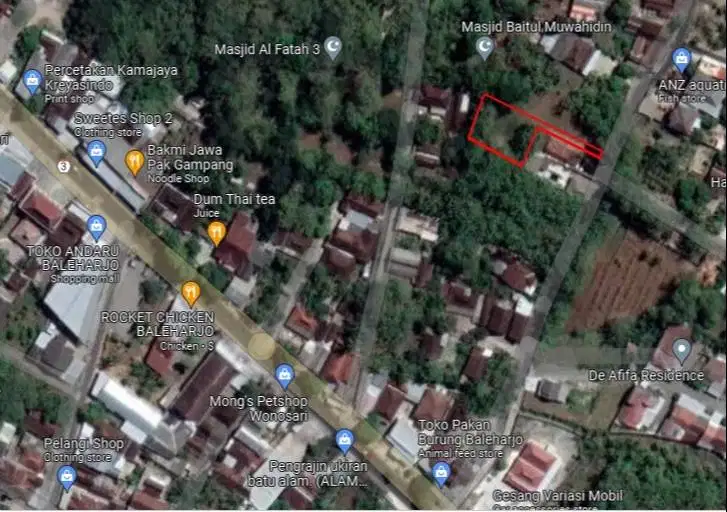 Tanah Murah Dalam Kota Wonosari