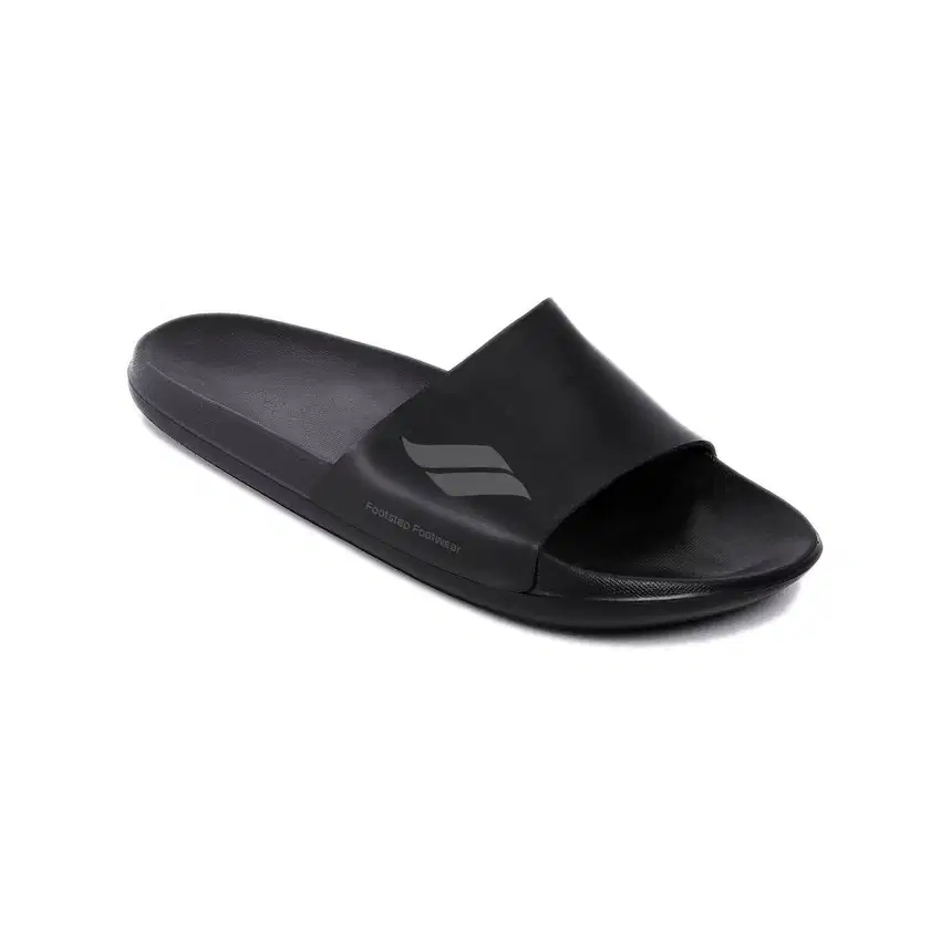 Sendal Slide Pria Original Footstep Retro 01 Black TotoSuryo