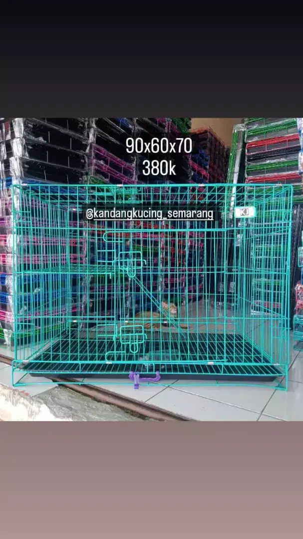 KANDANG ANJING DAN KUCING 90X60X70