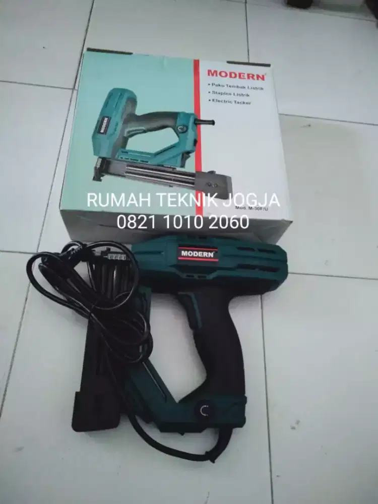 (RUMAH TEKNIK JOGJA)mesin paku tembak listrik ,modern