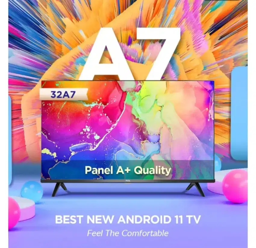 Smart TV Android 11 TCL 32 Bezeles Digital Netflix Grs 3th NEW