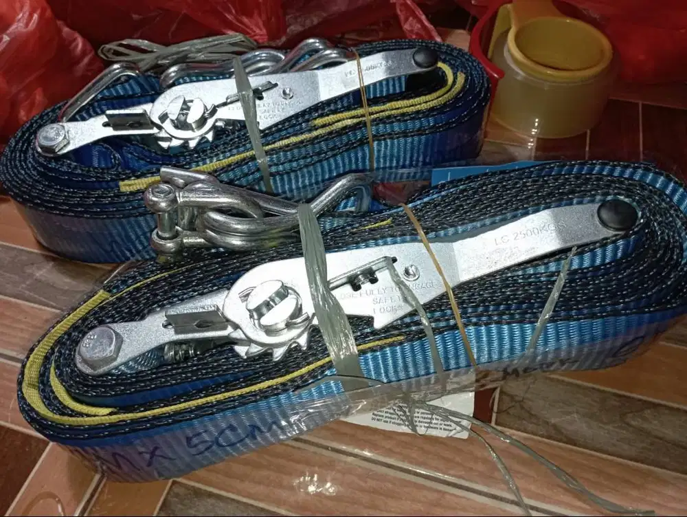 JUAL MURAH TALI TOWING / PENGIKAT BARANG DI MOBIL