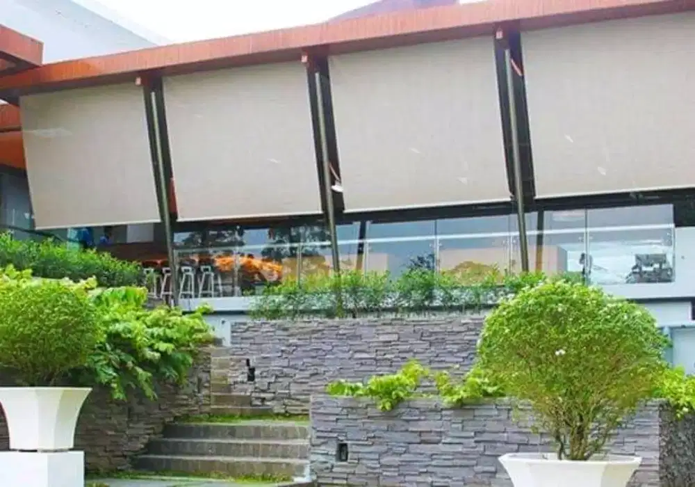 Tirai gulung outdoor suntex gorden korden gordyn hordeng