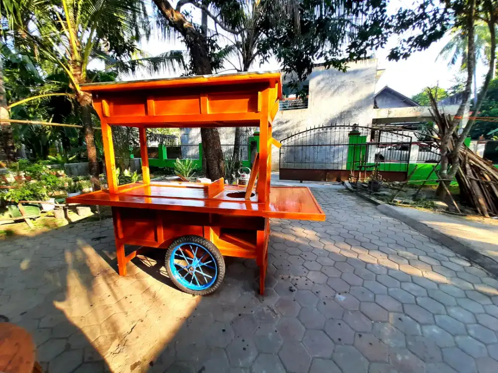 Gerobak Angkringan murah gratis ongkir kirim  bayar COD JABODETABEK