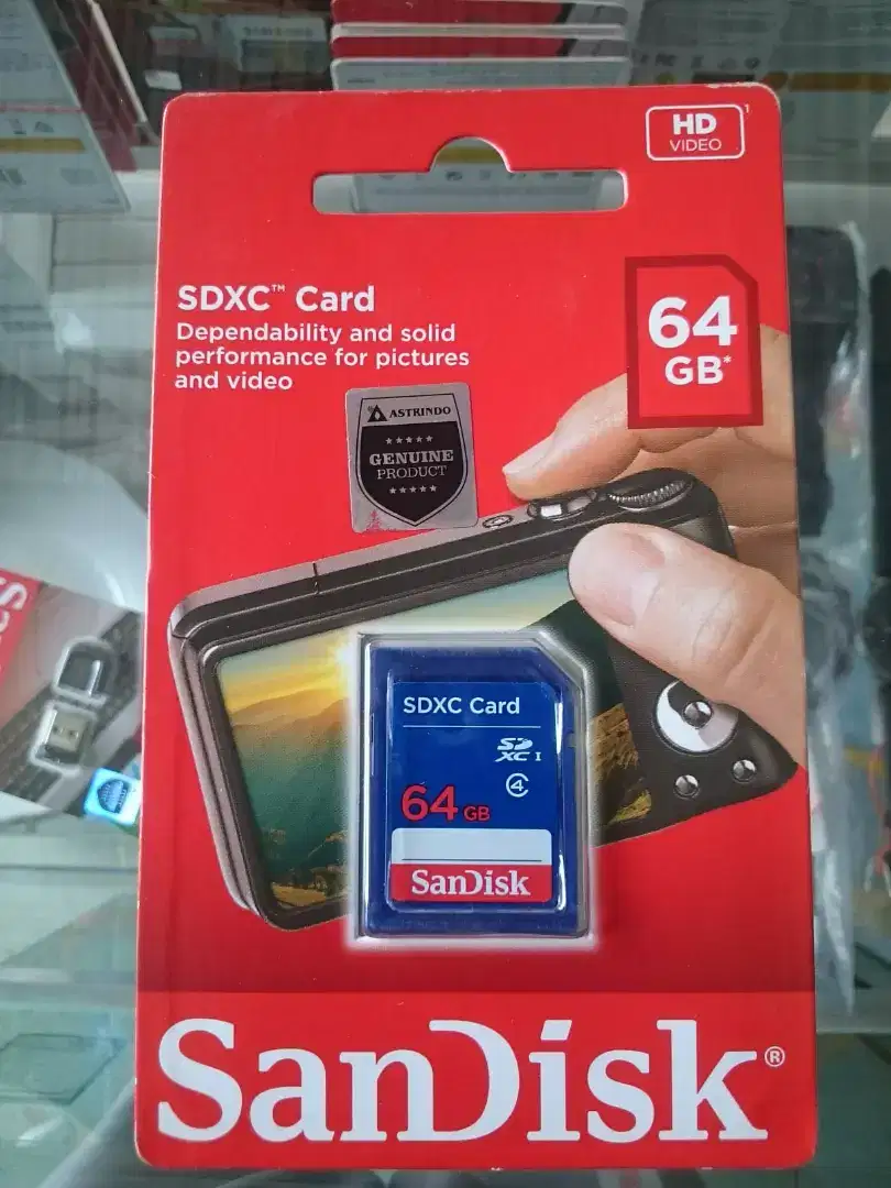 SanDisk SDXC Card 64GB Class 4 Ori