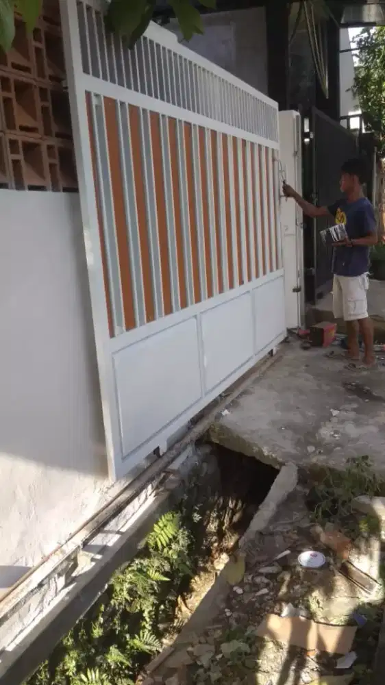 Pagar minimalis kanopi tralis dll