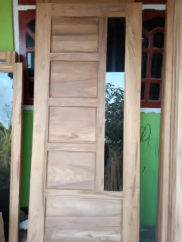 Pintu Kayu Jati 80x200cm MURAH
