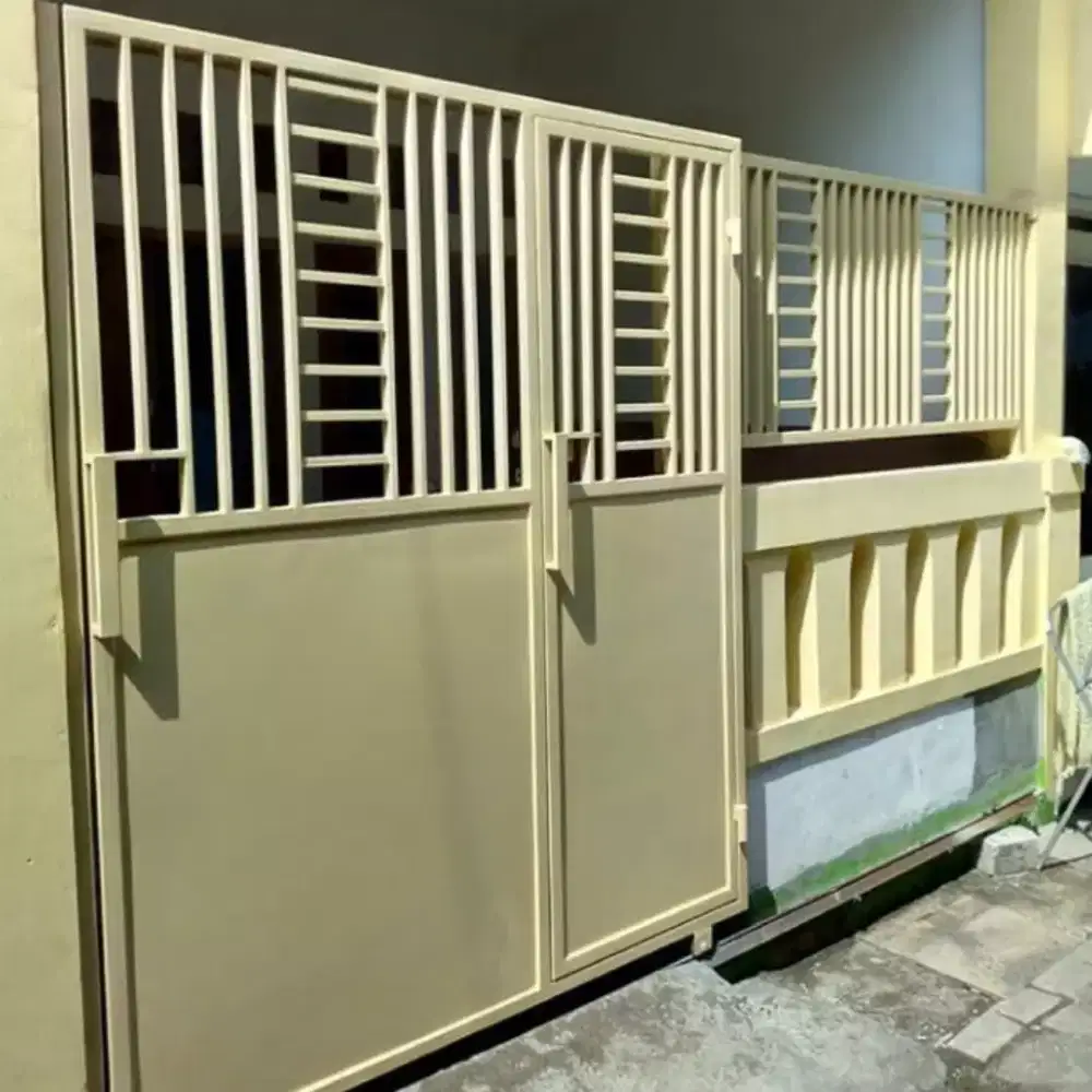 Pagar dorong minimalis