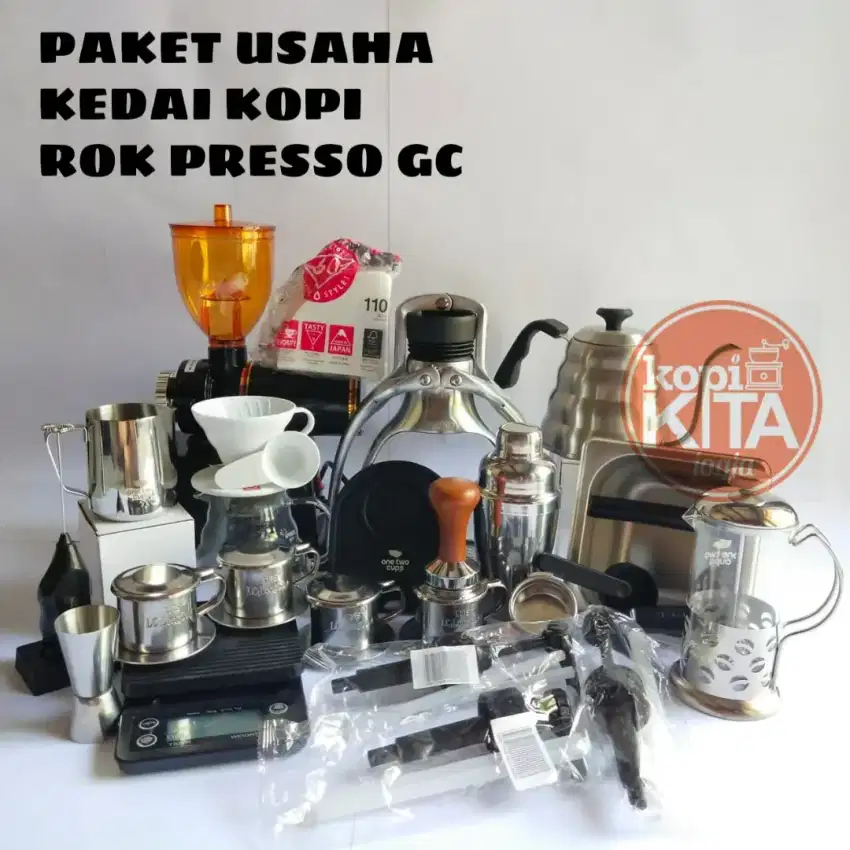 Paket usaha kedai kopi rok presso gc