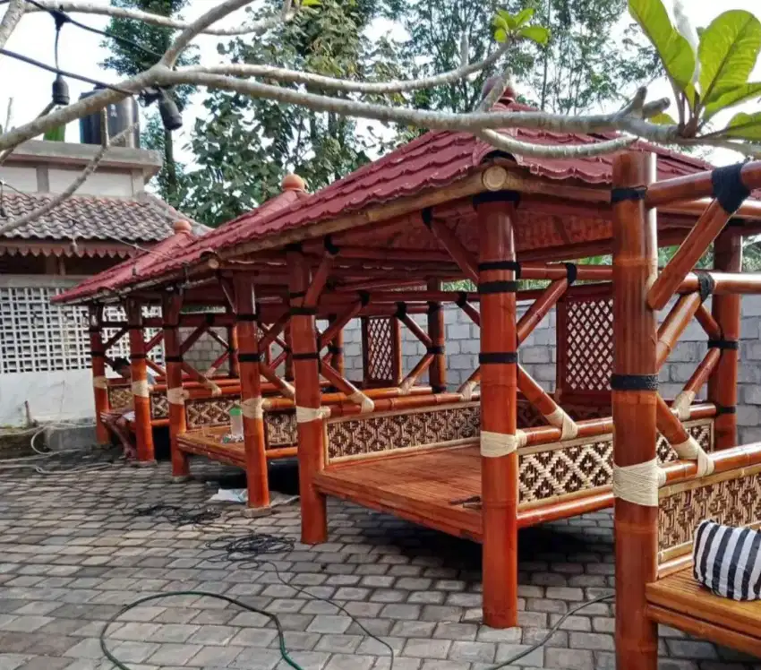 Gazebo siap kirim ke lokasi anda