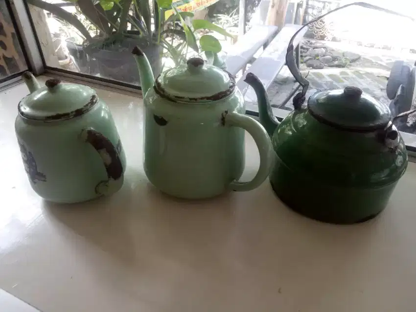 3 Teko Enamel Jadul