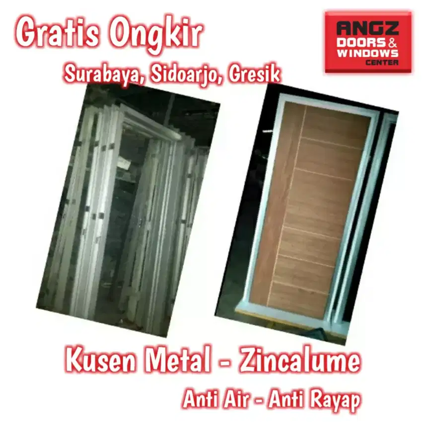 Kusen Angzdoor Metal Zincalume Anti Rayap - Gratis Ongkir Surabaya