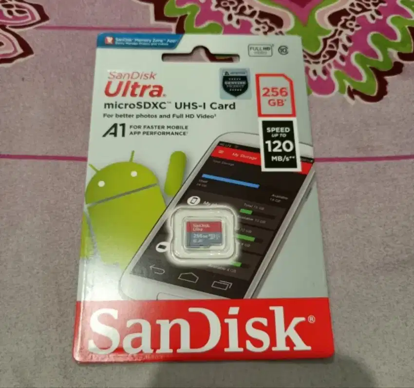 Micro SD SANDISK ULTRA 256GB 128GB A1 Speed 120MB/s Garansi Resmi