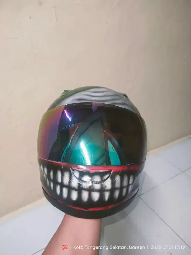 Helm airbrush joker - basic helm ninja 250 original