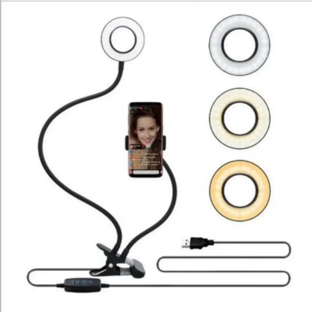 BePotofone Lampu Halo Ring Light LED Selfie