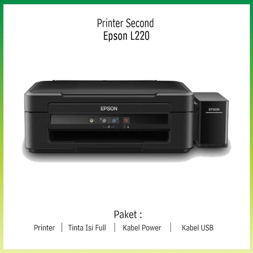 PRINTER SECOND EPSON L220 PRINT SCAN COPY