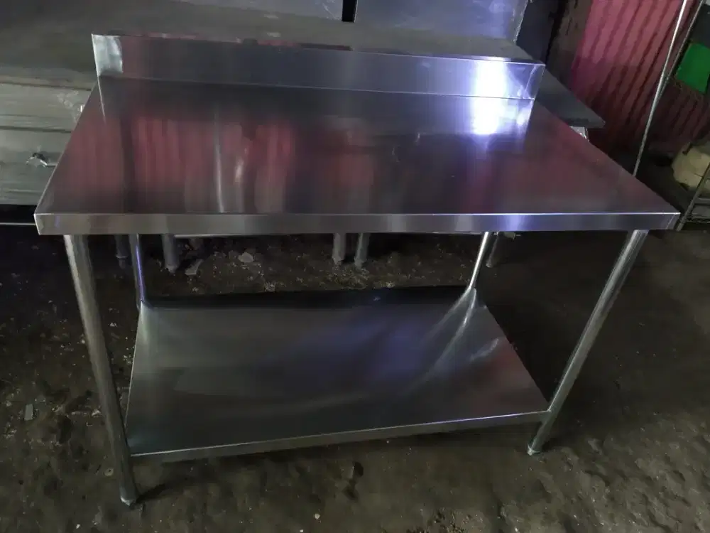 Meja stainless dan sink