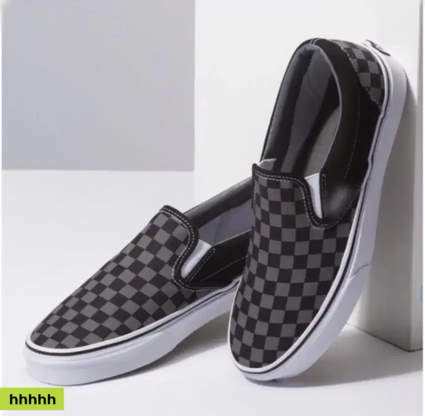 sepatu vans chrkcernoard slip on free dus