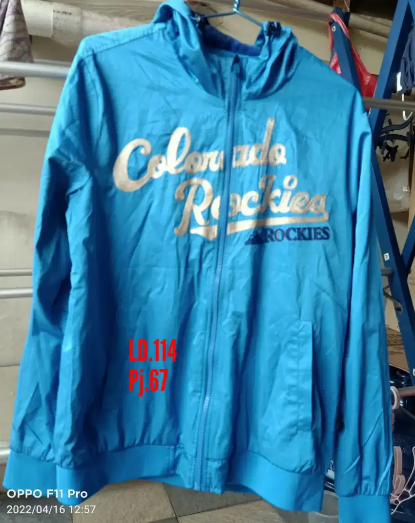 Jaket tractop hoddie tebal MLB original