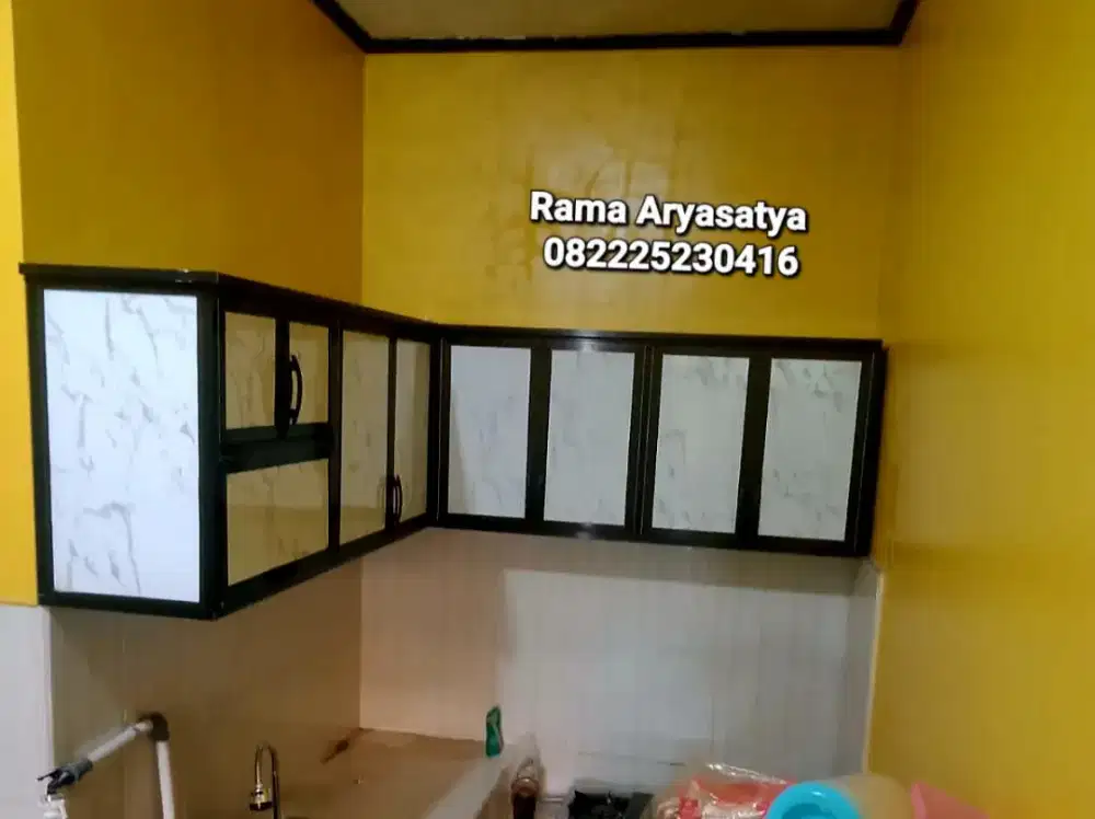 Kitchen set aluminium tebal Anti rayap anti karat modern kuat awet