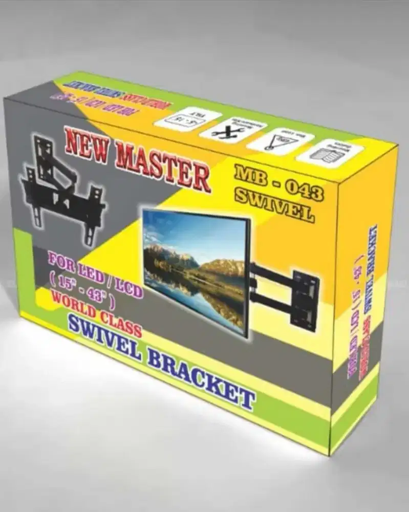 Braket tv swifel 15-43 inch/bracket tv tarik 15-43 inch murah