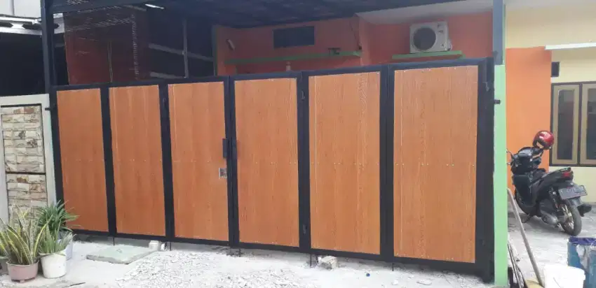 Pagar kayu model grc
