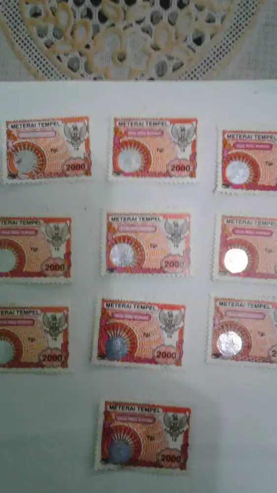 Materai 2000 tahun 1996 -1999