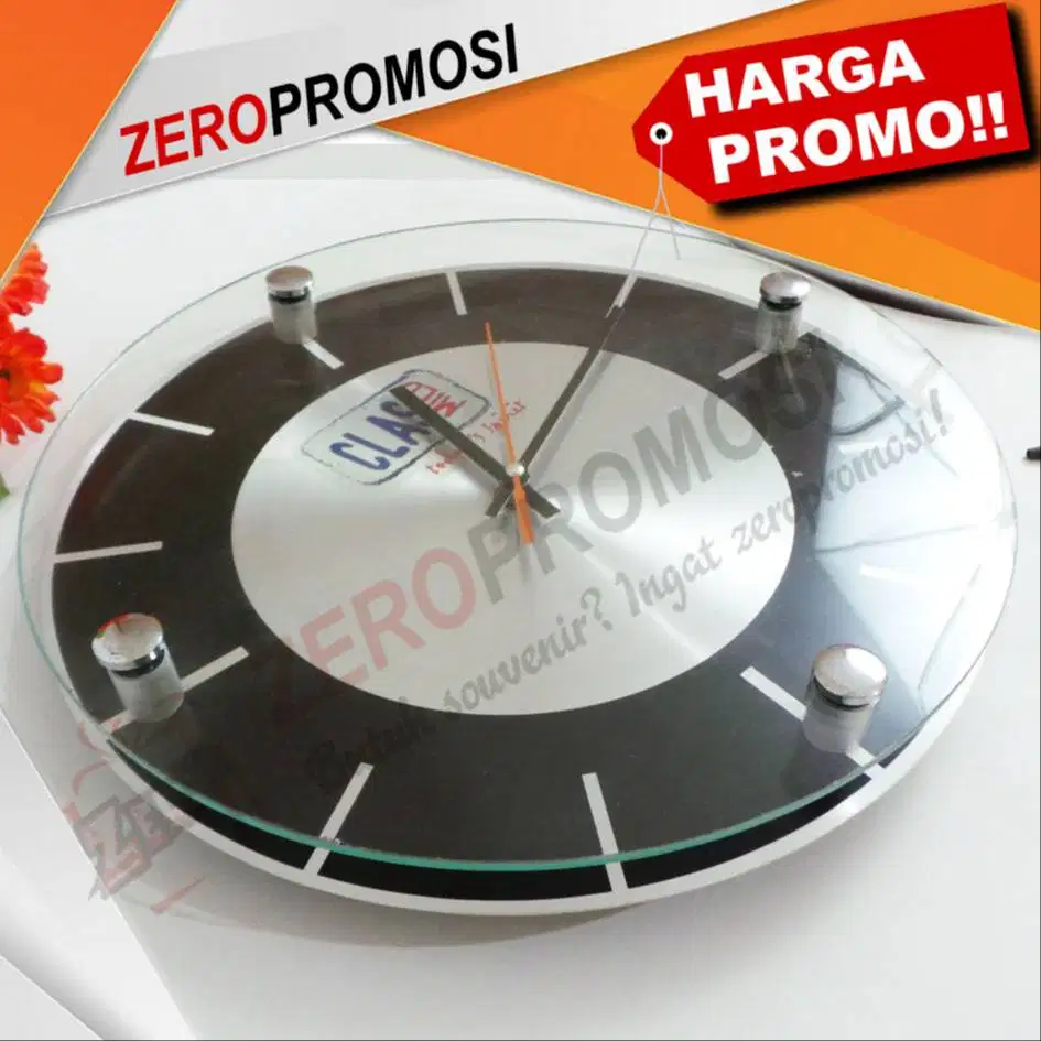 jam dinding stainless tipe 3030 AL cocok untuk promosi