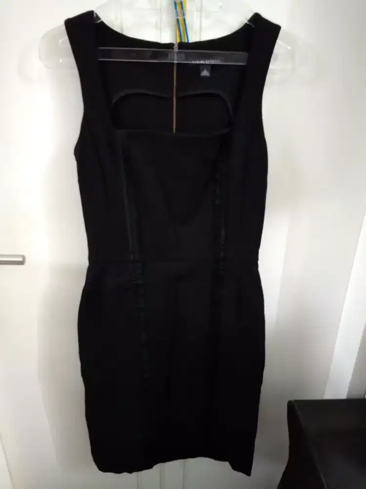 dress sexy warna hitam dan ungu (2)