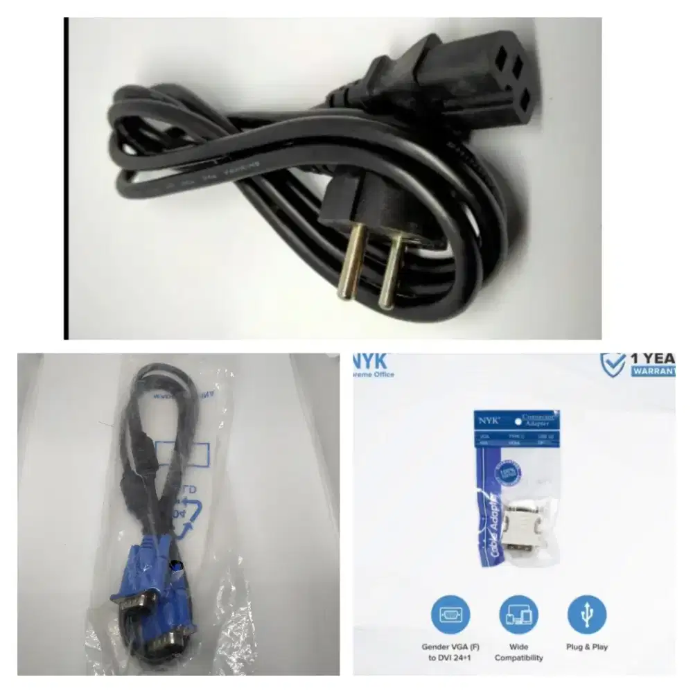 Kabel VGA 1.5 m & kabel power monitor