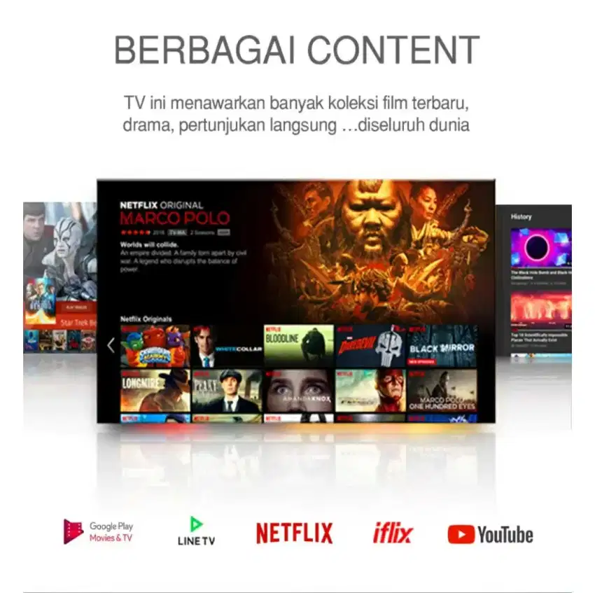 SmartTV Android 11 TCL 32 Bezelles Netflix Digital (BARU)