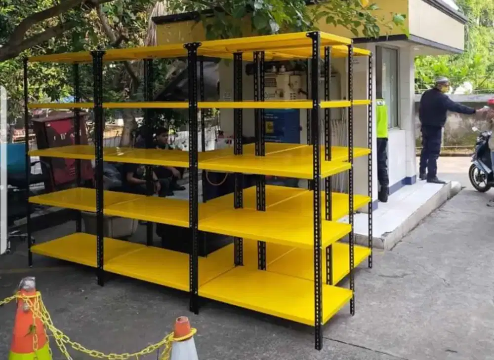 Rak, rak besi, rak besi premium susun 5