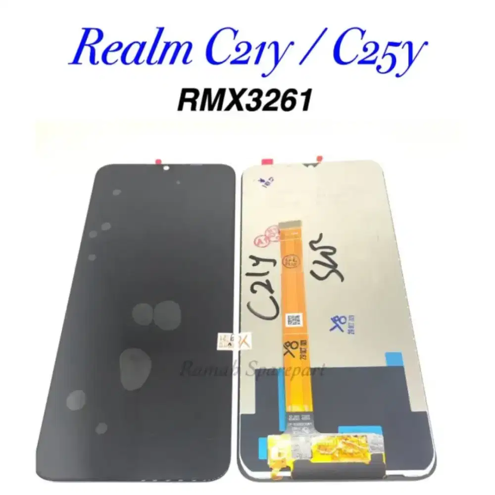 KACA LCD REALME C21Y FULLSET SIAP PASANG