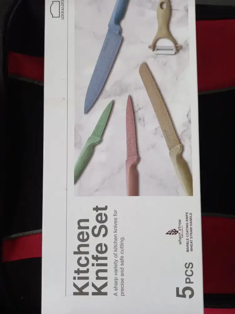 Jual knife kitchen set Lockn lock baru