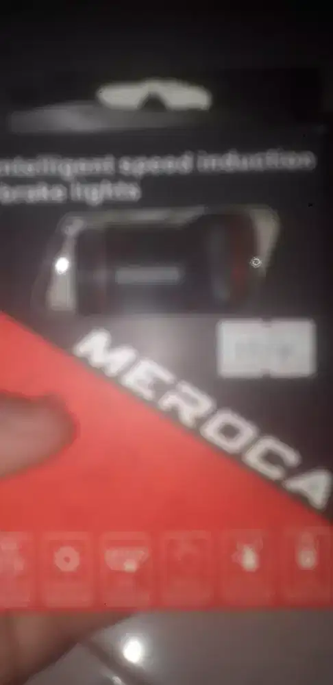 Lampu sepeda bicycle gowes dibelakang merek meroca intelligent speed