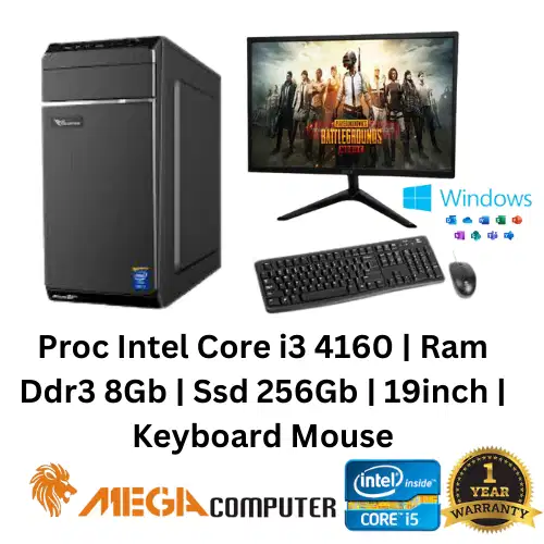 Pc Komputer Rakitan Core i3 4160 | 8Gb | 256Gb