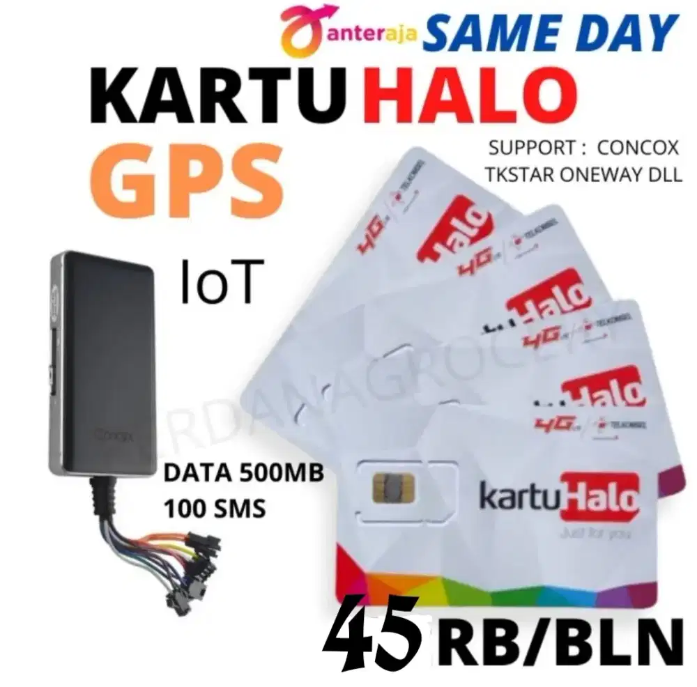 Kartu halo khusus gps mobil dan motor