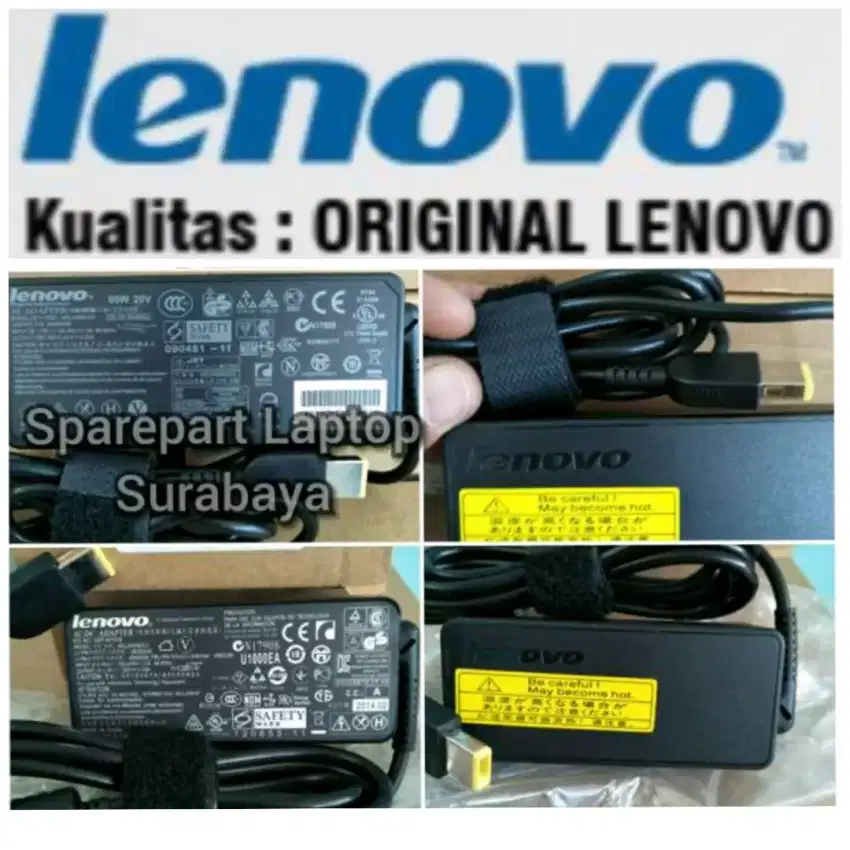 Adaptor charger Laptop lenovo colokan USB Original
