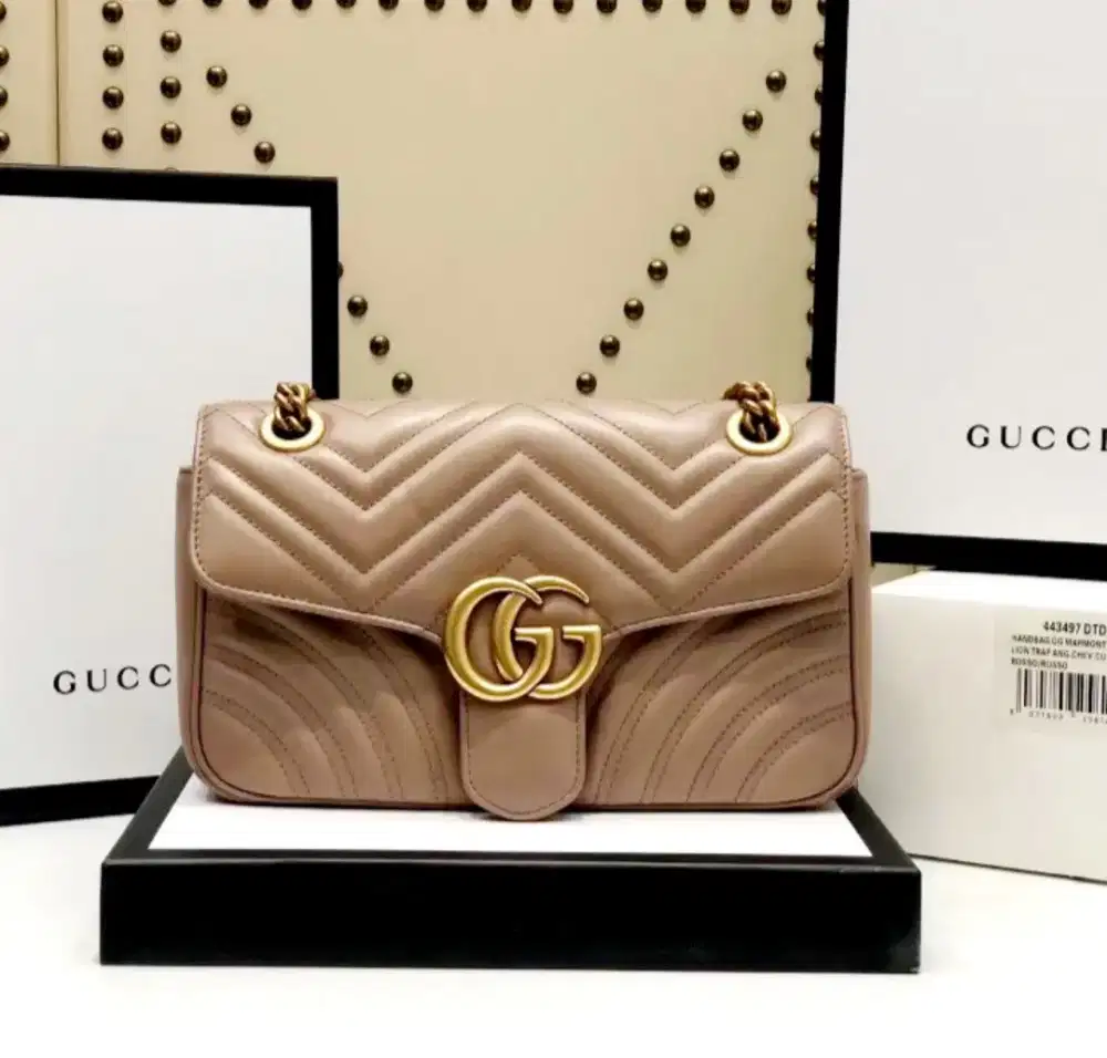 GUCCI  MARMONT SLING BAG FULL SET MADE IN ITALY