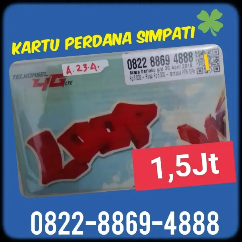 Kartu Perdana Simpati Loop Telkomsel Nomor Cantik Pilihan