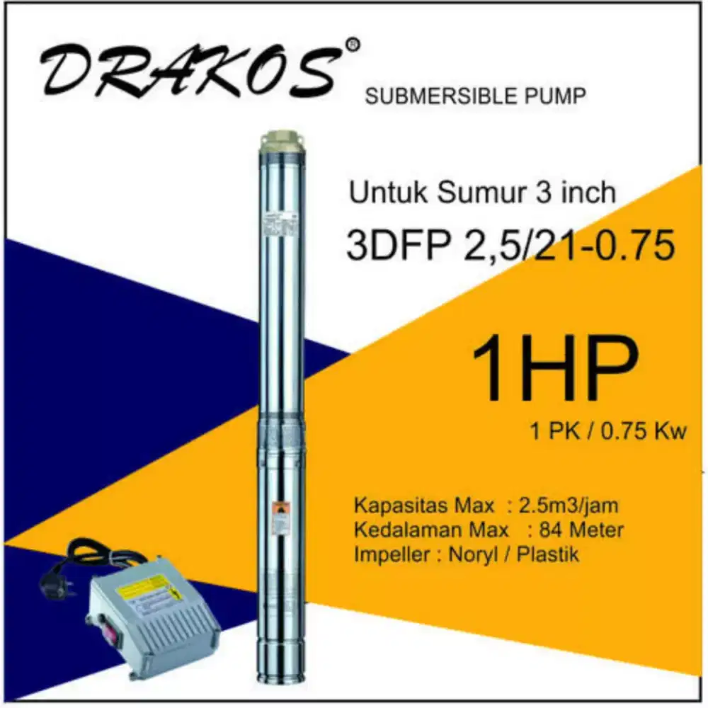 pompa air sumur bor sible