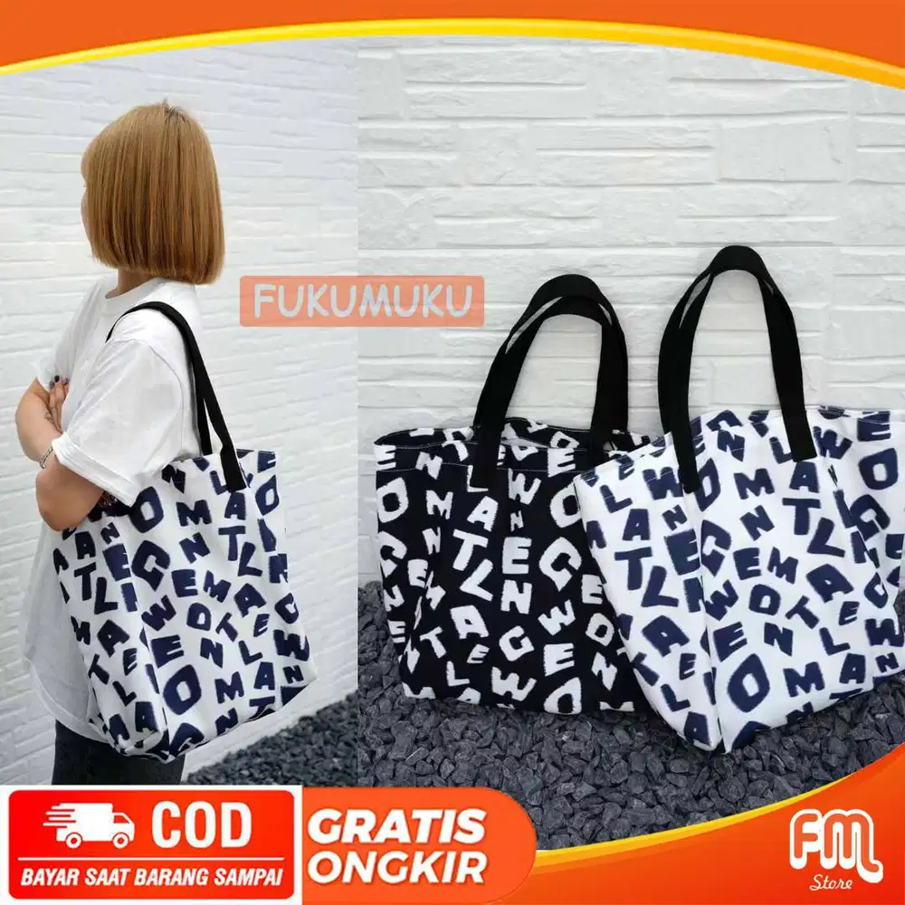 Tote Bag Gentle Woman Sandstorm ZigZag / Tote Bag Wanita Kekinian Bkk