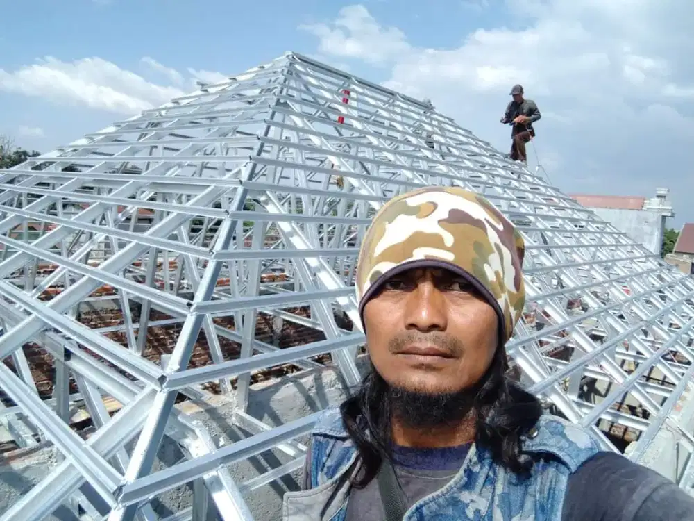 Reparasi atap lama gnti baja ringan se-jabodetabek ?