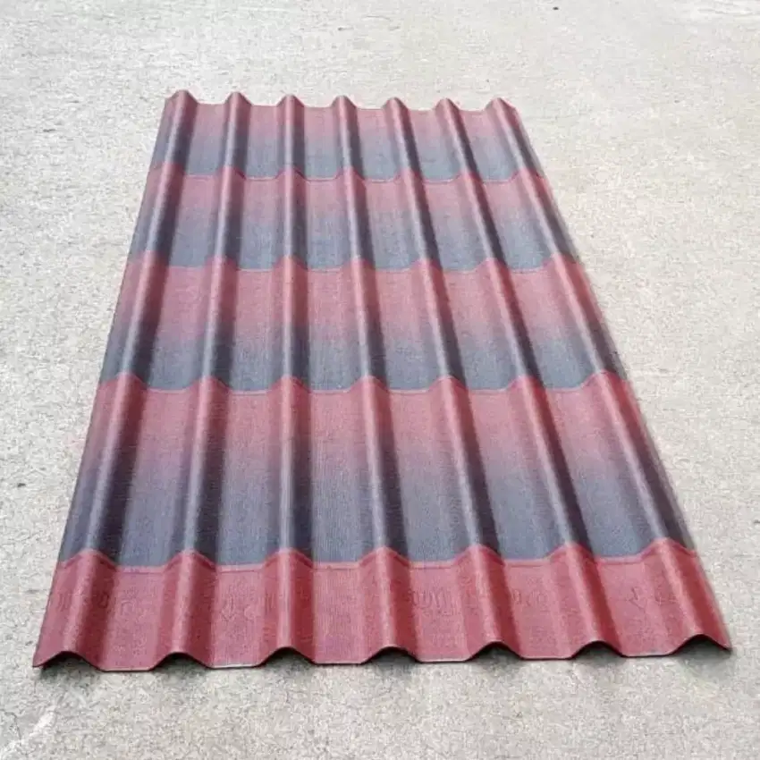 Atap Onduline Tile red bitumen monolayer